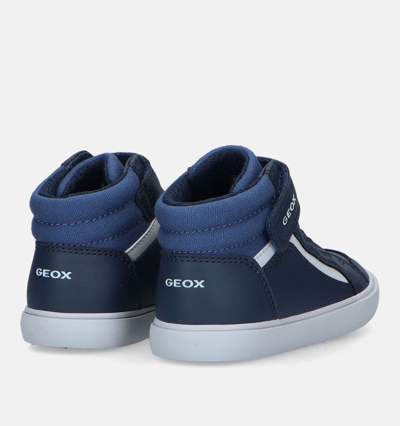 Geox Gisli Blauwe Babyschoentjes voor jongens (328524) - geschikt voor steunzolen