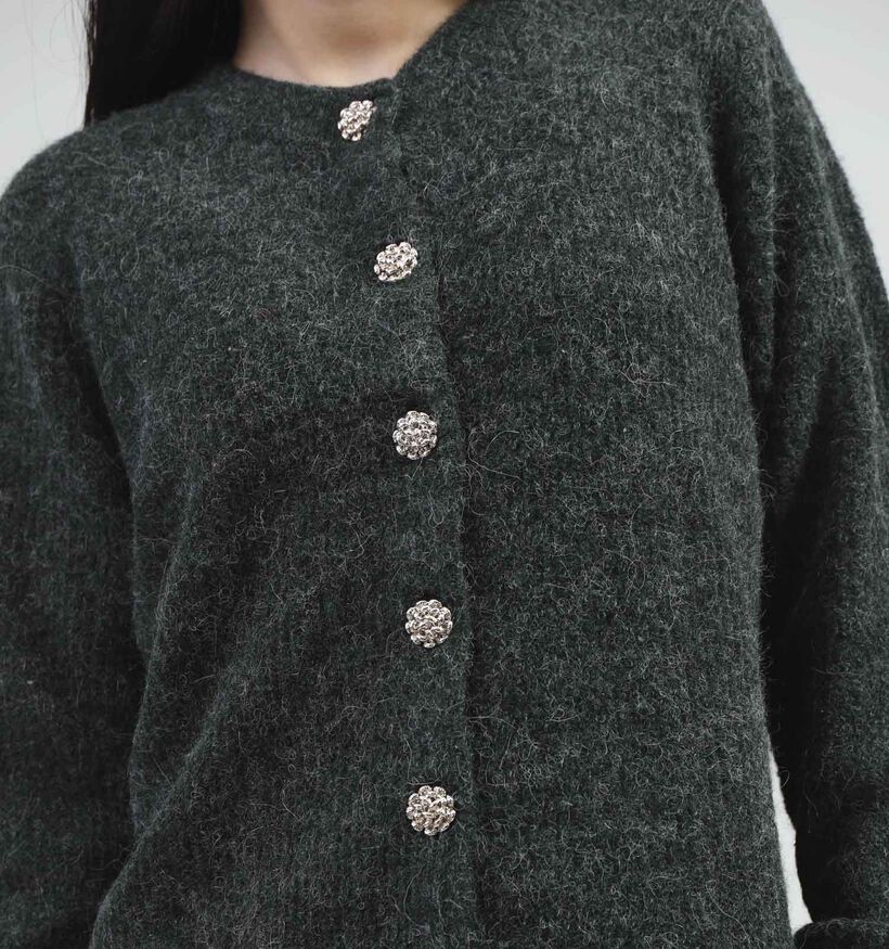 Vila Alva Groene Wollen cardigan voor dames (348760)