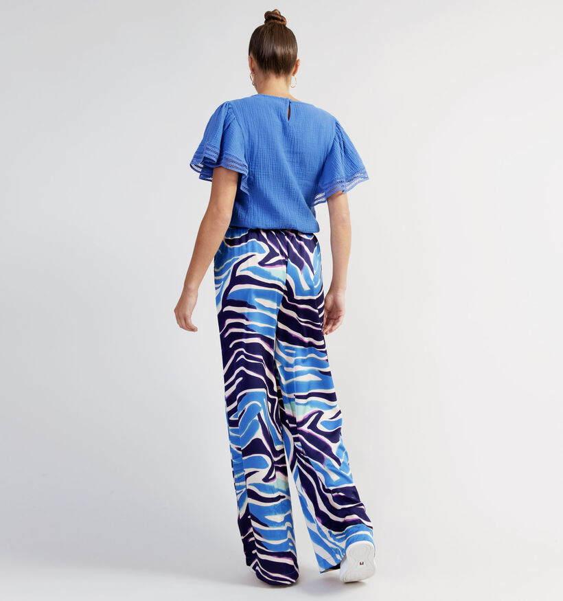 Millenium Pantalon Large en Bleu pour femmes (330408)