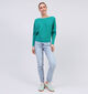 Pieces Bella Blauwe Straight leg jeans L32 voor dames (351117)