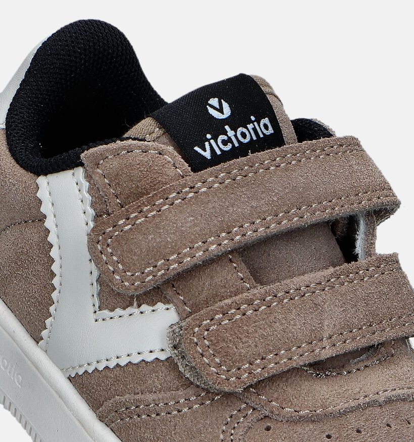 Victoria Tiempo Chaussures &agrave; scratch en Bleu fonc&eacute; pour filles, gar&ccedil;ons (363410)