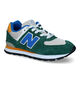 New Balance GC574 Baskets en Bleu en textile (319258)