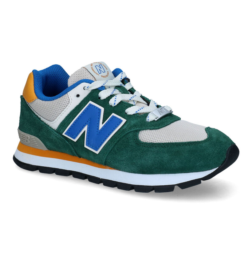 New Balance GC 574 Baskets en Vert pour garçons (319262)