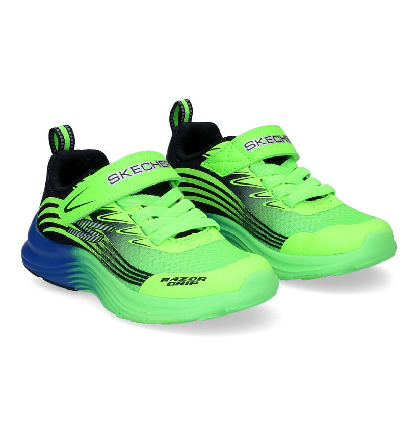 Skechers Razor Grip Baskets en Noir pour garçons (318187)