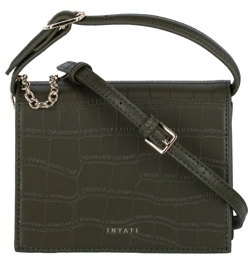 Inyati Ivy Vegan Kaki Crossbody Tas in kunstleer (284061)