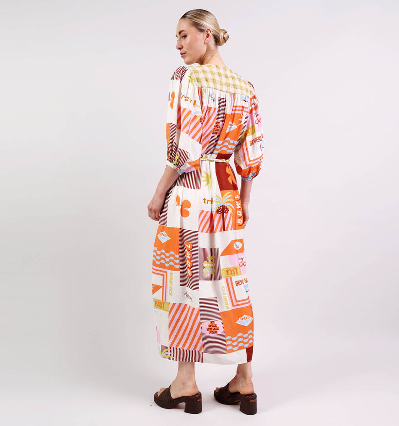 Ador&eacute; Alvae Oranje/Multi Lange Jurk voor dames (379151)