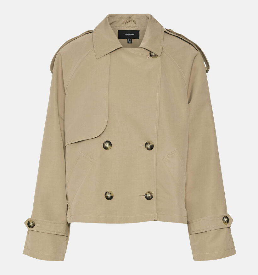 Vero Moda Chloe Beige Korte trenchcoat voor dames (352108)