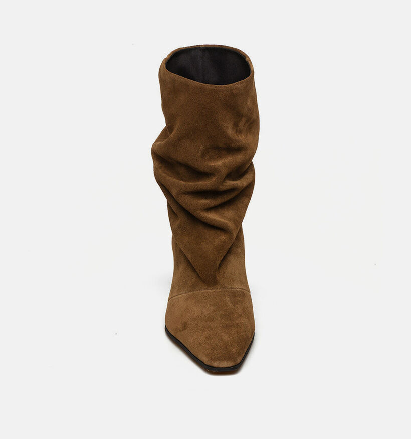 Steve Madden Vexa Bottines en Brun fonc&eacute; pour femmes (378168)