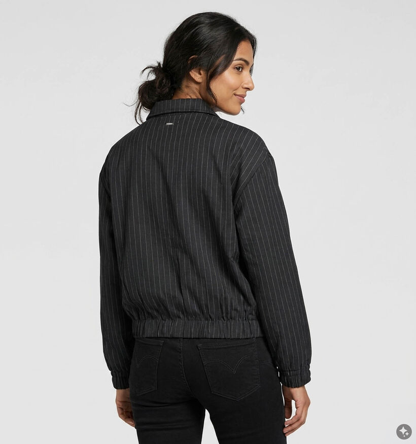 Deeluxe Original Althea Donkerblauwe Jas met Krijtstreepjes voor dames (382279)