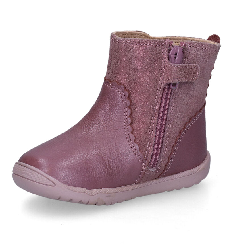 Geox Macchia Bottes en Rose pour filles (317594) - pour semelles orthopédiques