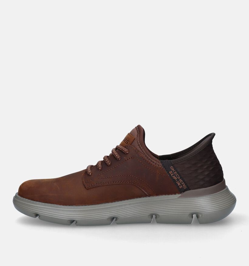 Skechers Garza Gervin Slip-ins en Cognac pour hommes (350325)