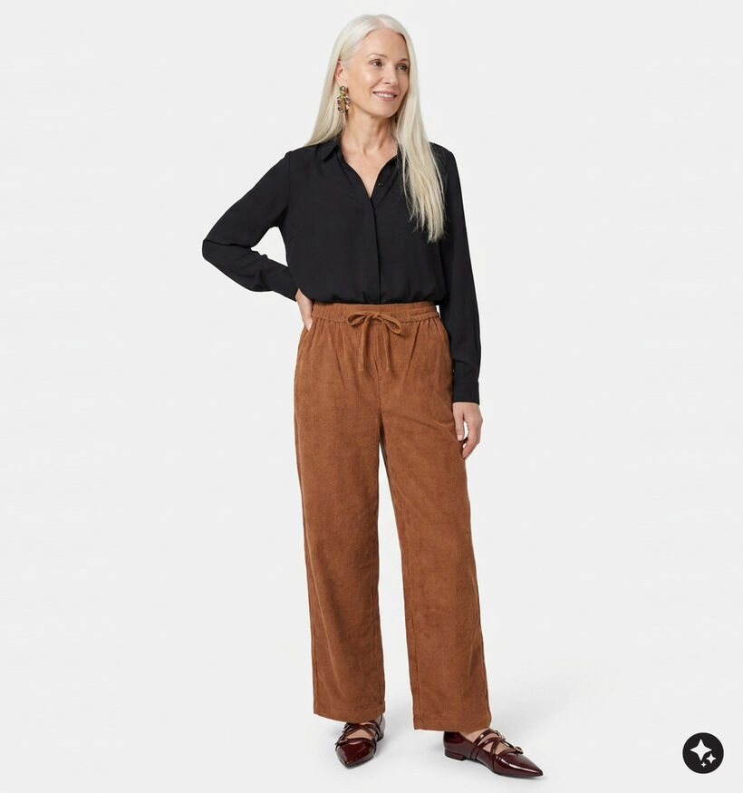 The Shirt Project Bruine Geklede Broek voor dames (381884)