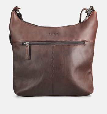 Saccoo Schoudertassen Zwart/Cognac/Bruin