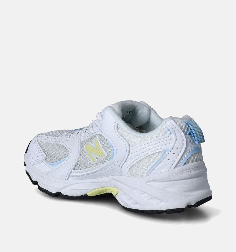 New Balance 530 Baskets en Blanc pour filles, garçons (365015) - pour semelles orthopédiques