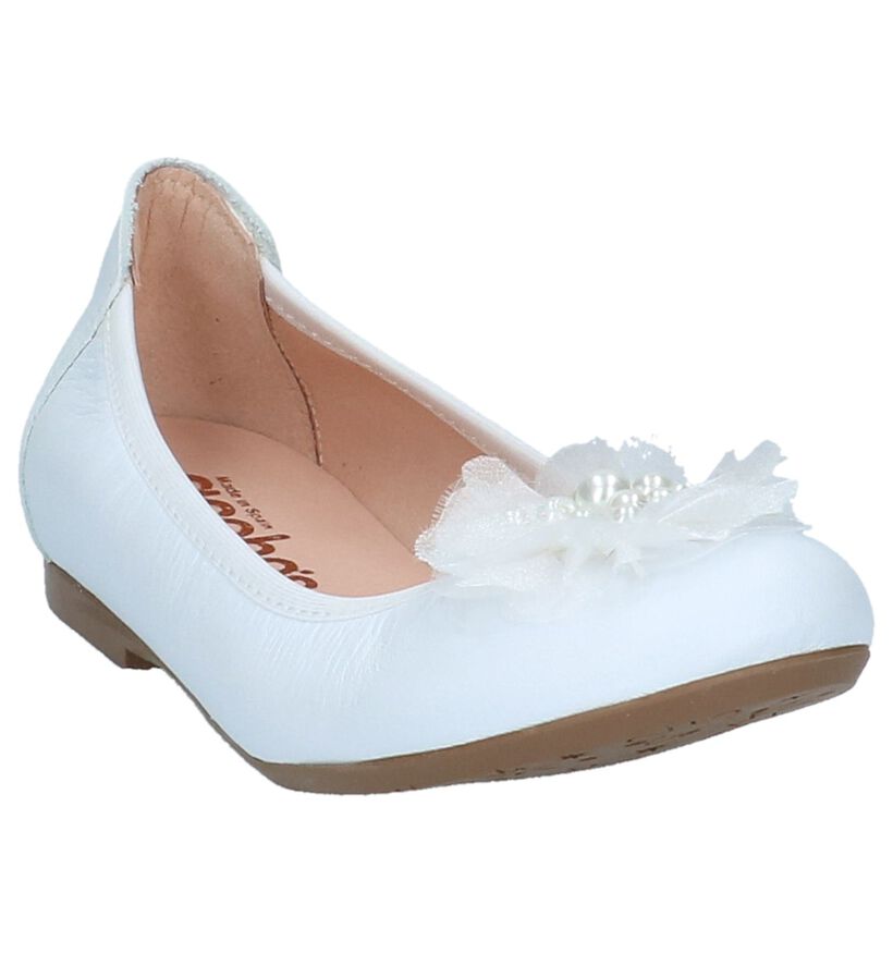 Acebos Ballerines en Blanc en cuir (214941)