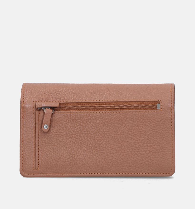 Crinkles Zwarte Overslagportemonnee voor dames (349848)