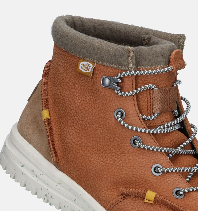 HEYDUDE Bradlet Bruine Boots voor heren (330192) - geschikt voor steunzolen