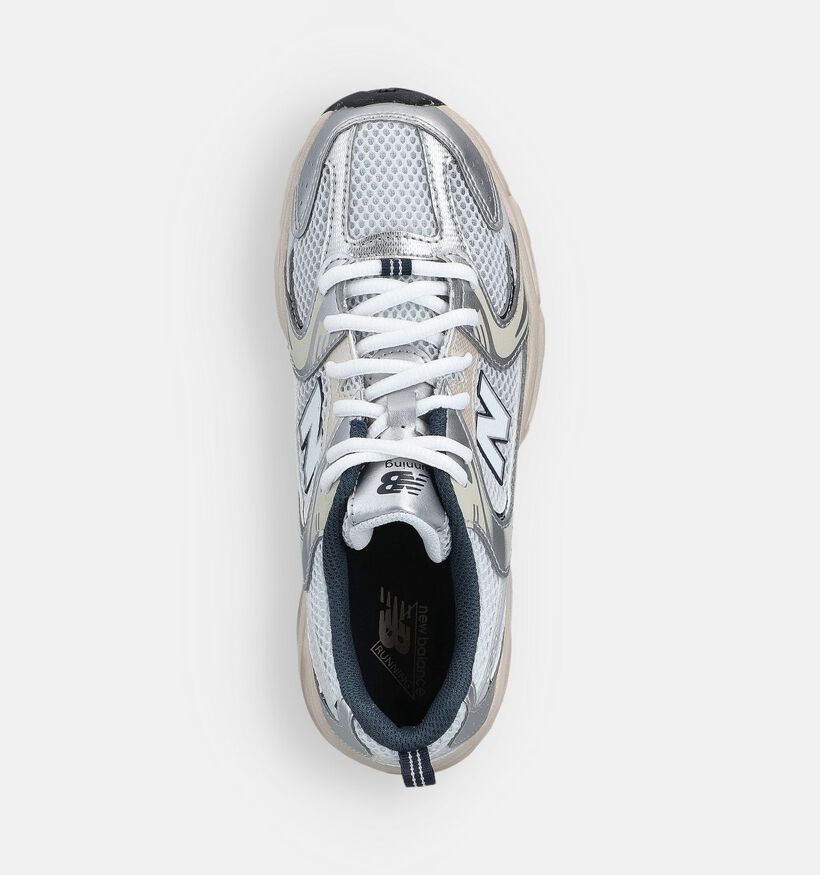 New Balance 530 Baskets en Argent pour filles (366187) - pour semelles orthopédiques
