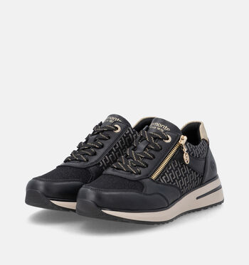 Remonte Low Sneakers Zwart/Goud
