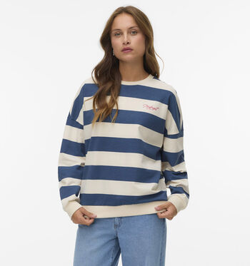 Vero Moda Pulls Bleu/Rouge