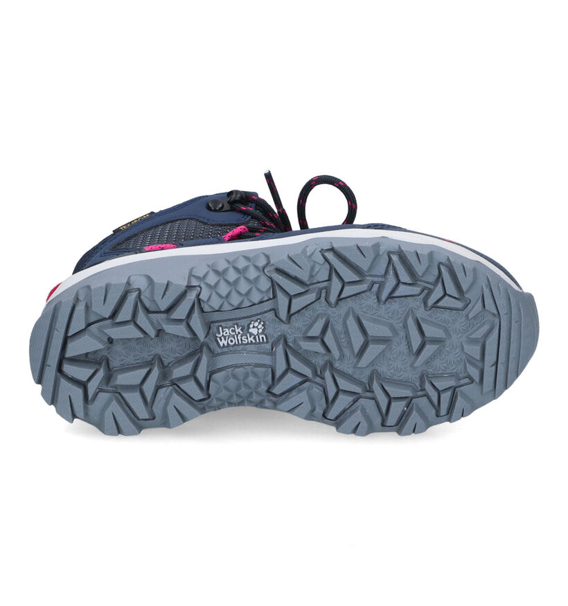 Jack Wolfskin Vojo Texapore Chaussures de randonnée Hautes en Bleu en simili cuir (307743)