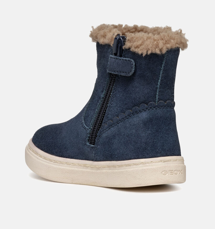 Geox Nashik Boots en Bleu pour filles (345912) - pour semelles orthopédiques