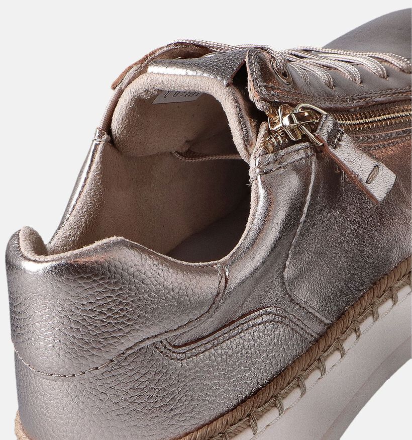 Tamaris Pure Relax Gouden Veterschoenen voor dames (351581) - geschikt voor steunzolen