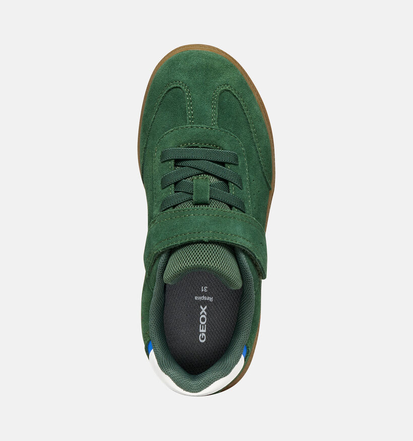 Geox New Emberlix Donkergroene Sneakers voor jongens (377759) - geschikt voor steunzolen