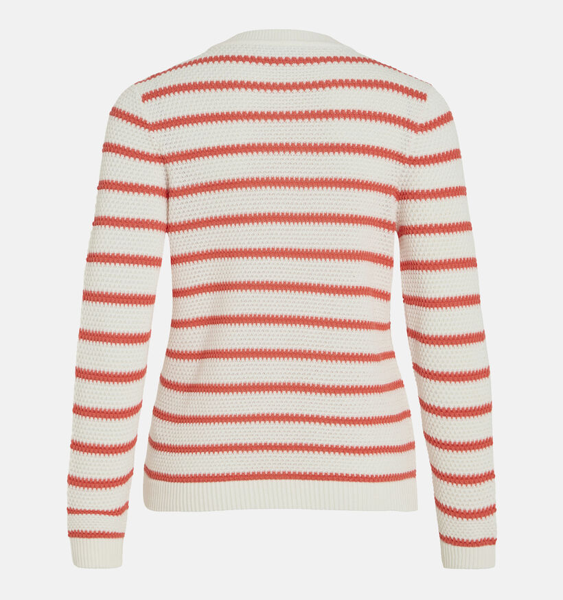 Vila Dalo Witte Gestreepte trui voor dames (351755)