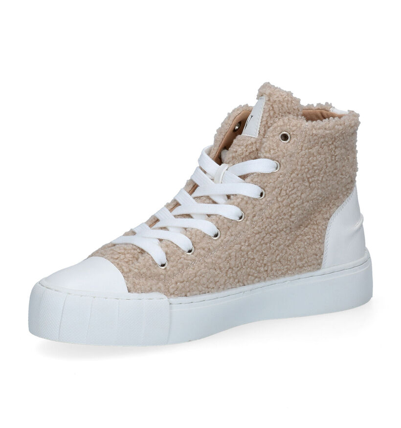 Vanessa Wu Beige Sneakers in stof (303366)