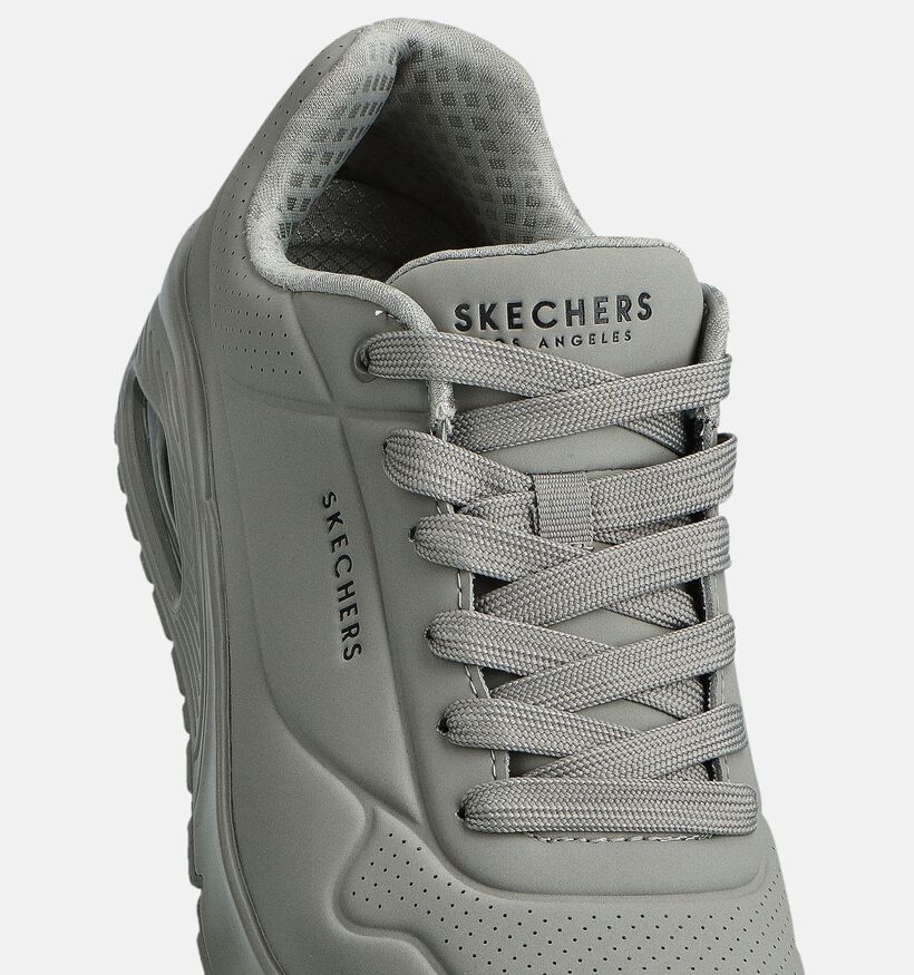 Skechers UNO STAND ON AIR Donkergrijze Sneakers voor heren (360880)
