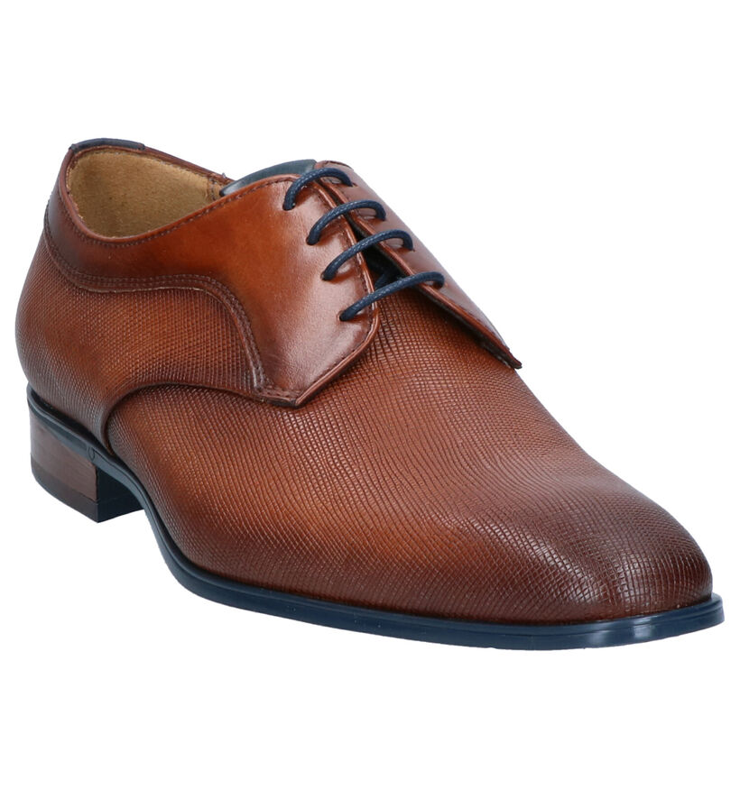 Giorgio Cognac Geklede Veterschoenen in leer (274892)