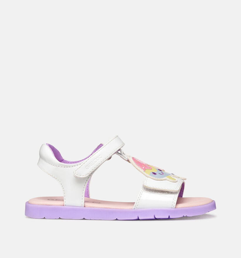 Geox J Joyfoot Sandales en Blanc pour filles (370129)