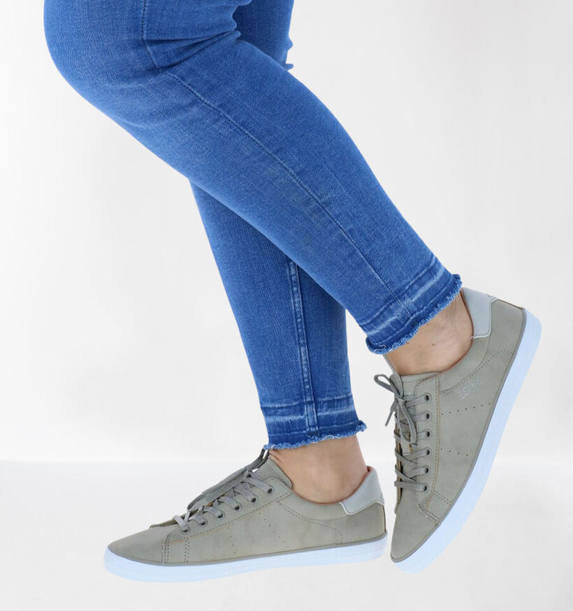 Esprit Miana Lu Chaussures à lacets en Gris en simili cuir (285901)