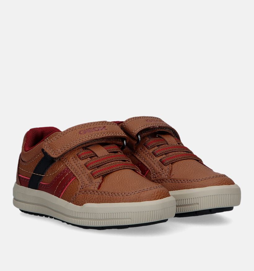 Geox Arzach Cognac Sneakers voor jongens (330061) - geschikt voor steunzolen