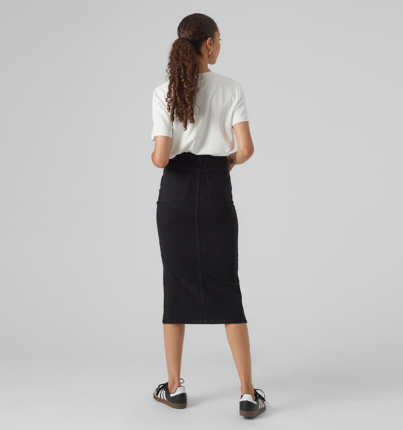 Vero Moda Lina 7/8 Jupe denim en Noir pour femmes (340556)
