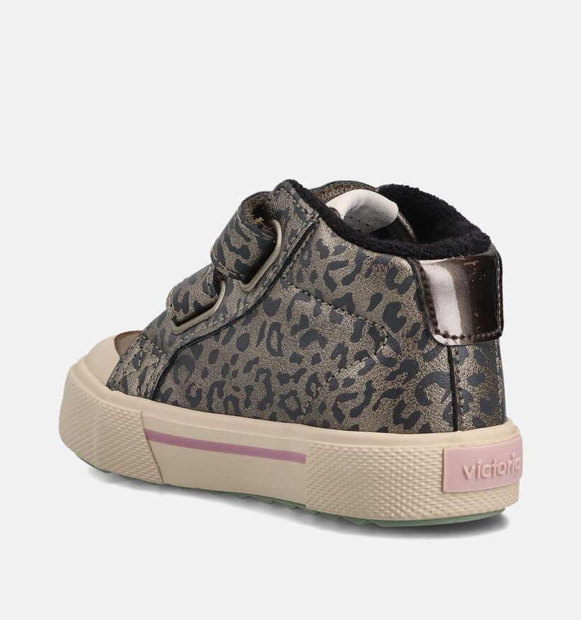 Victoria Tribu Tiras Grijze Hoge Schoenen met Velcro voor meisjes (363040)