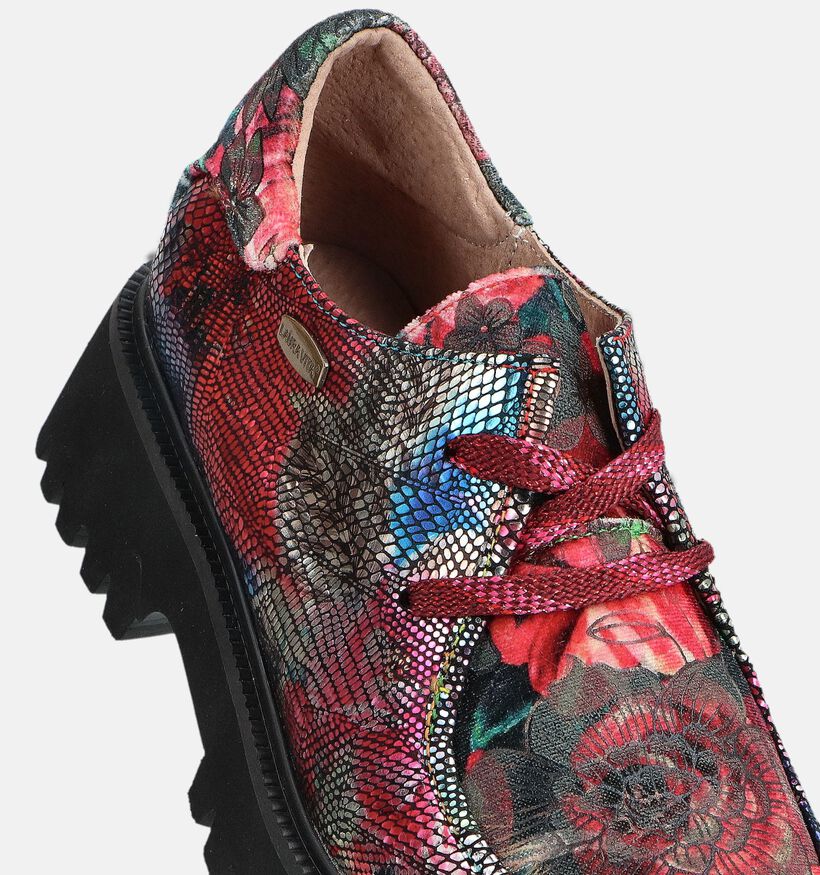Laura Vita Ifcigo Chaussures à lacets en Rouge/Noir pour femmes (364976)
