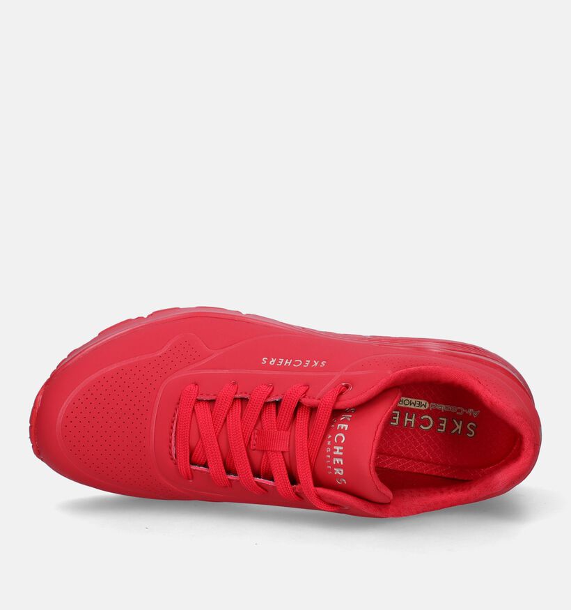 Skechers Uno Stand On Air Rode Sneakers voor dames (334200)