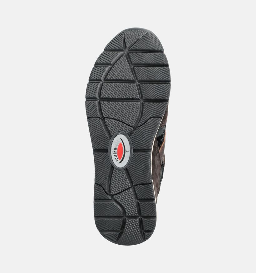 Gabor Rollingsoft Donkerbruine Sneakers voor dames (376944) - geschikt voor steunzolen