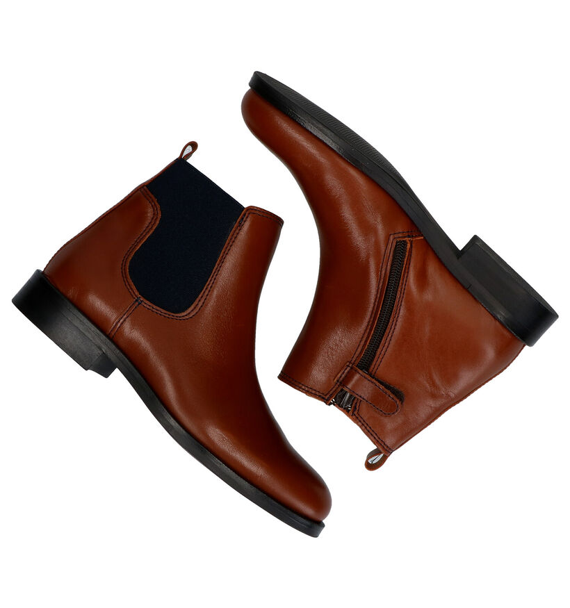 Hampton Bays Chelsea Boots en Cognac en cuir (281802)