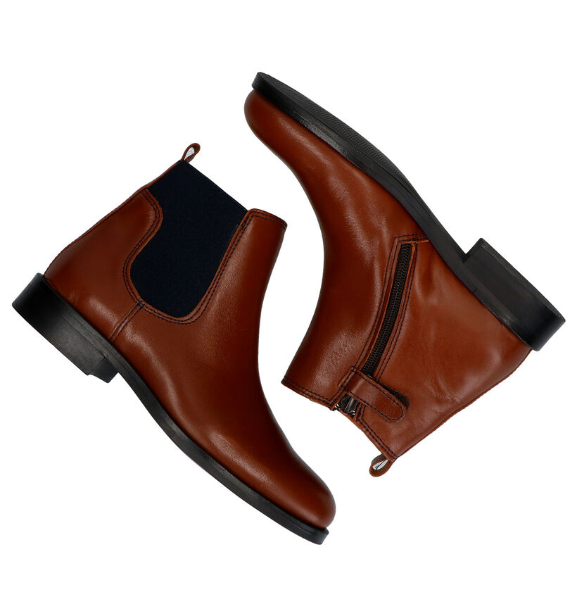 Hampton Bays Cognac Chelsea Boots in leer (281802)