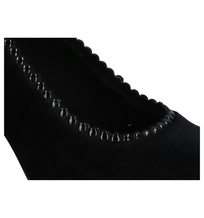 Zwarte Velours Pumps Youh! in velours (226303)