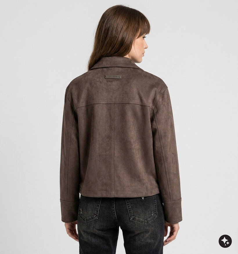 Guess Manteau court en Marron pour femmes (375887)
