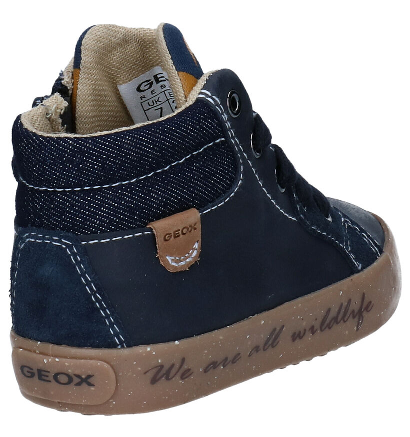Geox Blauwe Bottines in leer (284126)