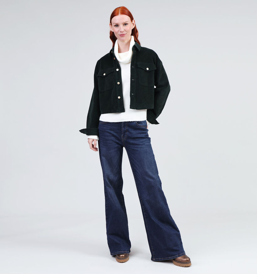 Vila Frost Groene Corduroy jas voor dames (348737)