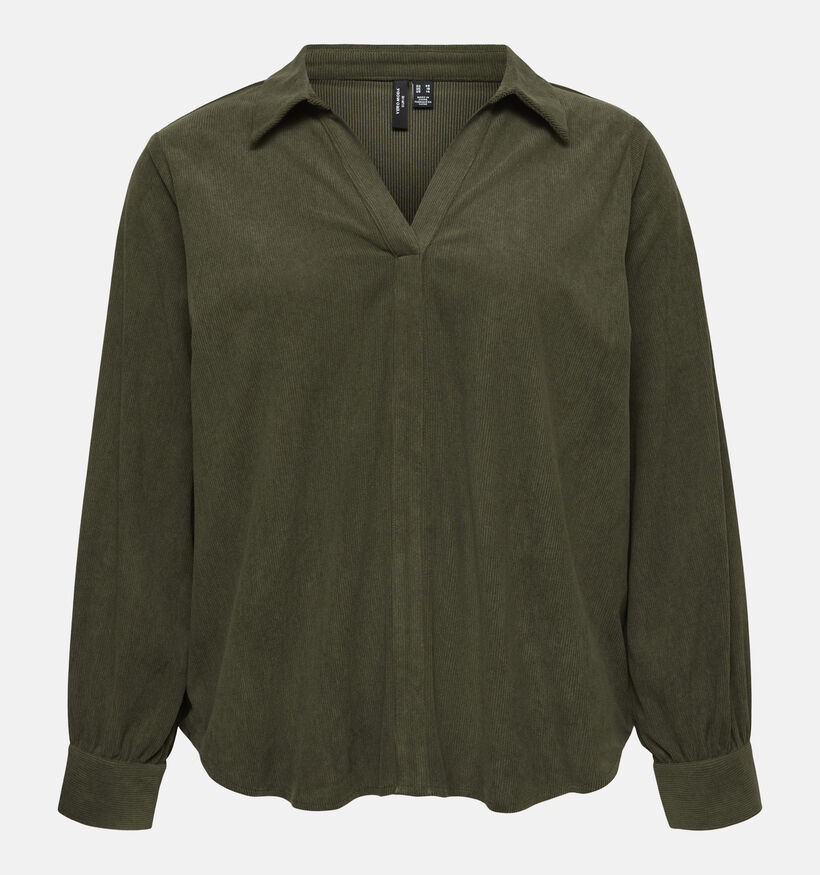 Vero Moda Curve Celly Donkerbruine Blouse voor dames (381434)