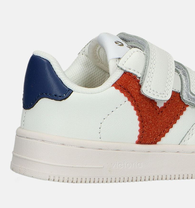 Victoria Witte Velcroschoenen voor jongens (347121)