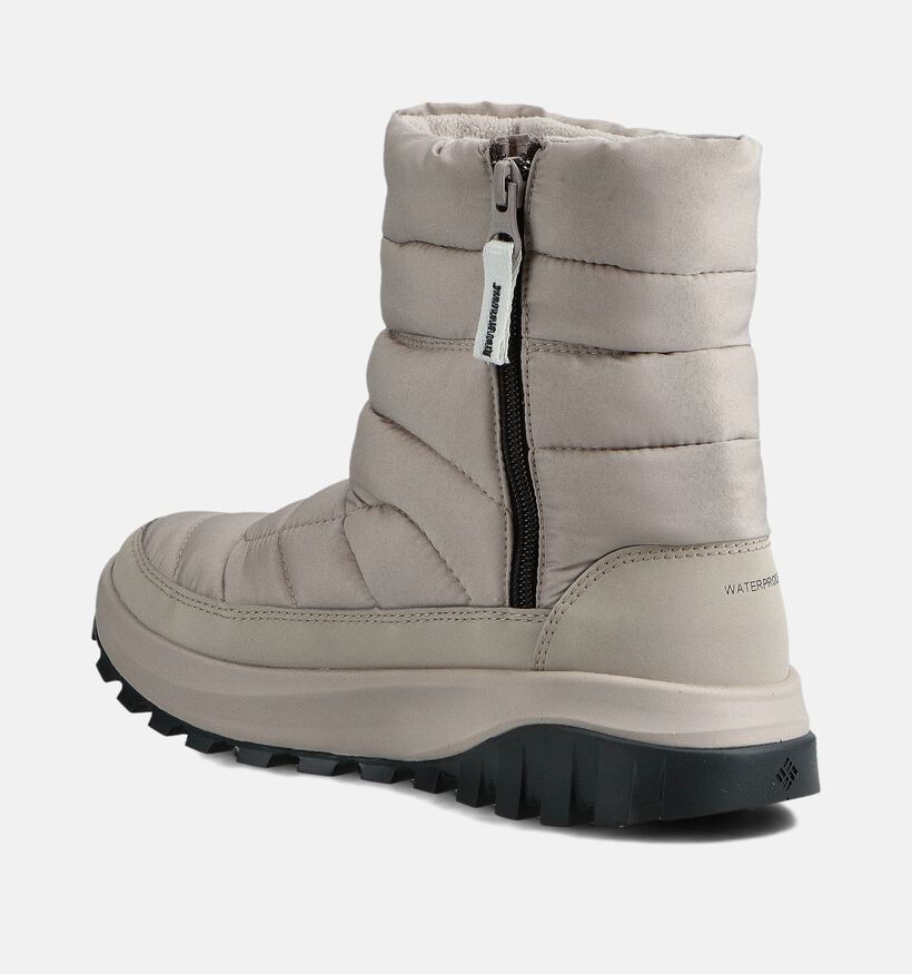 Columbia Snowtrot Mid Bottes de neige en Écru pour femmes (359533) - pour semelles orthopédiques