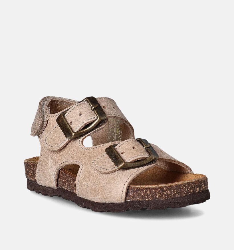 Milo & Mila Beige Sandalen voor jongens, meisjes (356285)